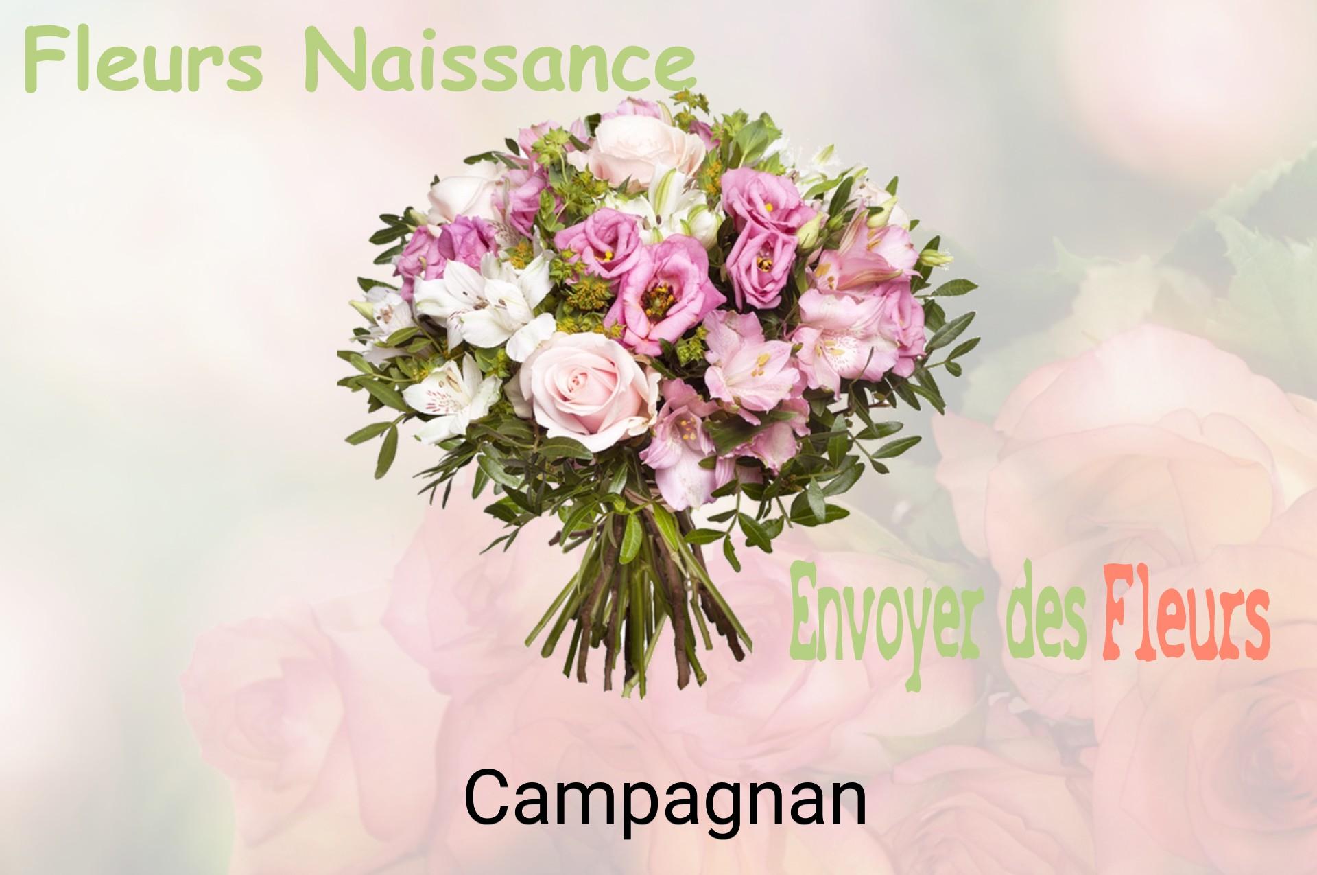 Bouquet de fleurs de naissance livré à Campagnan